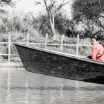 woman on boat lake inle